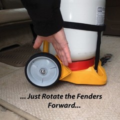 Hensita Propane Easy Cart Portable Lp Tank Carrier Cylinder Dolly For Bbq Grill
