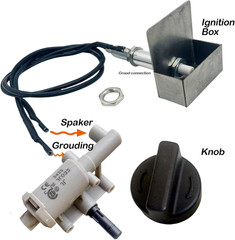 DPP-19 Rotary Piezo Igniter Kit for Broilmaster P/D Series Grills