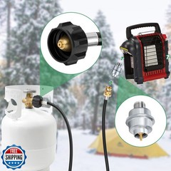 Propane Fuel Filter with 6FT Propane Adapter Hose, Detachable Propane F