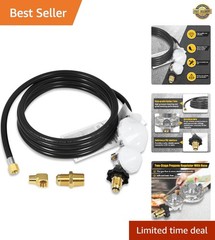 12 FT High-Quality Propane Hose with 2-Stage Regulator for Safe Connections