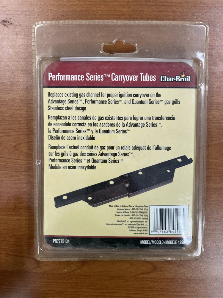char-broil performance carryover tubes 4298