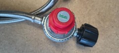 NEW 10 PSI Adjustable High Pressure LP Gas Regulator w/ 4FT Steel Braided Hose