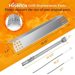 Hisencn Replacement Parts for Monument Grills 24367, 35633, 17842, Silver