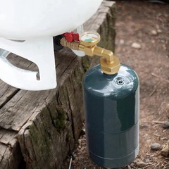 optheey Propane Refill Adapter with 4 caps, Yellow-Adapter 4 caps