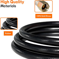 Propane Regulator with 5 Ft Hose, Universal Grill Replacement Regulator for Most