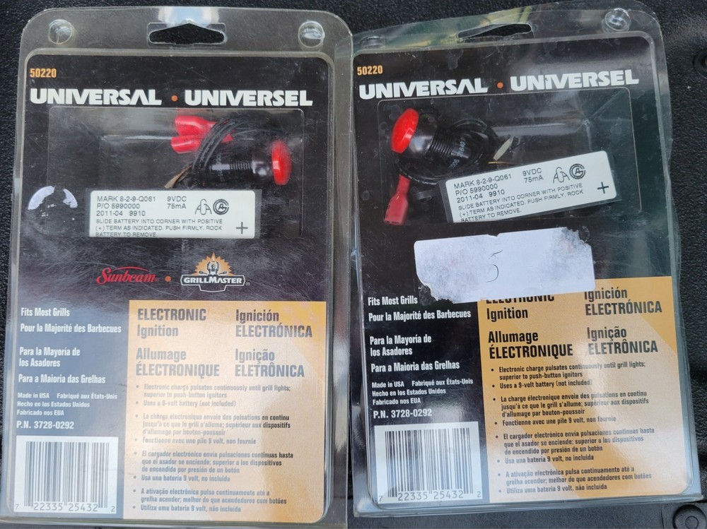 Universal Electronic Ignition, Fits Most Grills M/N 50220 NEW SEALED! 3728-0292