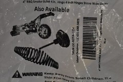 Lot of 2 4″ BBQ Smoker Bullet Hinge Stove Weld On Pit 0E-ROTA-1I2H