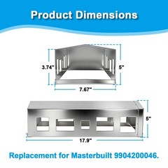 Ls’Babq Lsbabq Heat Manifold Replacement Parts For Masterbuilt Gravity Series