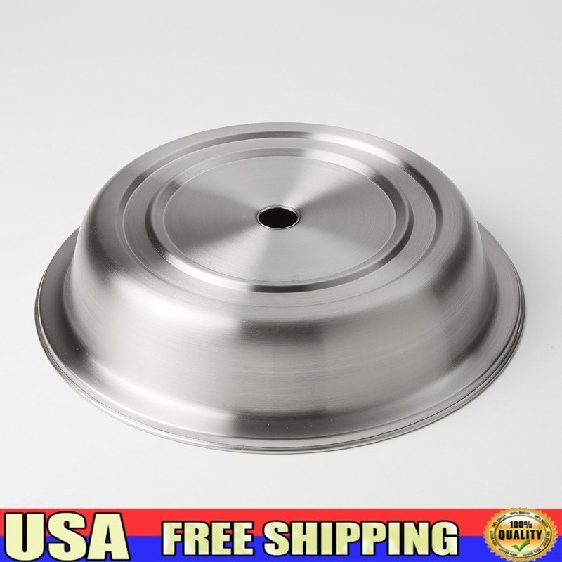 Stainless Steel Round Heat Retaining Cover W/ Finger Hole English Style Foot New