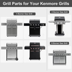 Uniflasy Grill Parts for Kenmore 146.34611410 146.23679310 Silver