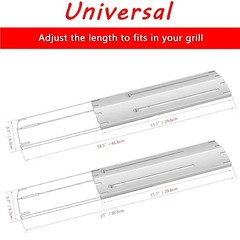 Universal Adjustable Stainless Steel Heat Plate Shield, Heat Tent, Flavorizer…