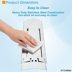 4-Pack Universal Grill Heat Plates Extends from 11.75″ up to 21″ Adjustable S…