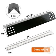 Replacement Part for Nexgrill 720-0925P Burner Tube, Heat Plates for Nexgrill