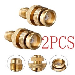 1LB Propane Tank Cansiter Regulator Adapter Connect to 3/8″Male Flare 5/8″-18 2x