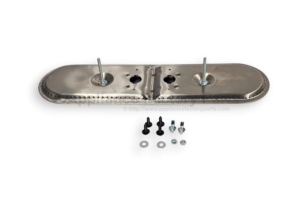 Music City Metals 15102 burner head, ovl twn 2.25, ss, 14.75 x 4
