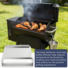 Heat Baffle Diffuser for Traeger BCA012 Pro 22 34 Century 22 Tex Elite Z Grills