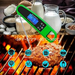 LIKEPAI Instant Read Meat Thermometer for Kitchen Cooking, Ultra Fast Green
