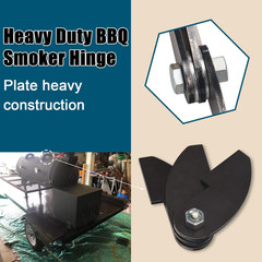 2 Pack Heavy Duty BBQ Smoker Hinge for BBQ Smoker Hinge Doors – Size: 8 X 2 1/4″