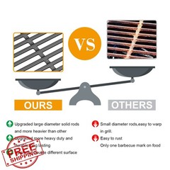 SafBbcue 18.75″ Cast Iron Grates Genesis II