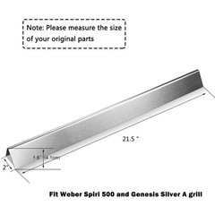 Hisencn 7507 Grill Burner with 7535 Flavorizer Bars for Genesis Silver A,…