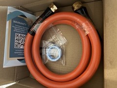 MASTER Gas Conversion Kit Orange Hose Brass Fittings for Barbecue Grill