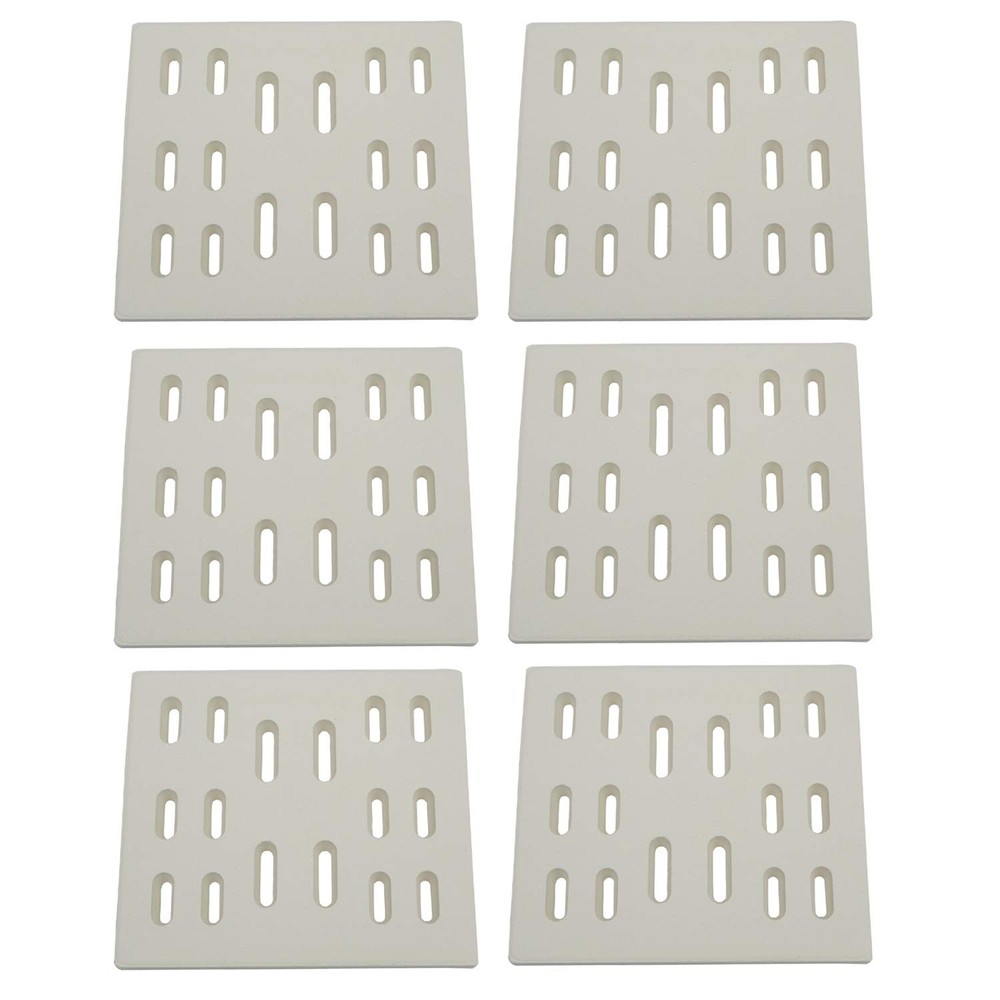 6pcs Parts DF101 Replacement Ceramic Radiant Flame Tamer Heat Plate for Bakers