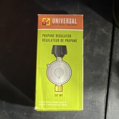Char-Broil Propane Regulator 8727 Universal Metal Silver for Most Grill Brands
