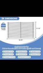 3-Pack Stainless Steel Replacement Grill Grates for Weber Genesis II E-435 S-435