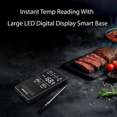 Smart WiFi Wireless Meat Thermometer Unlimited Range 7 NIST Cert.Sensors Accu…