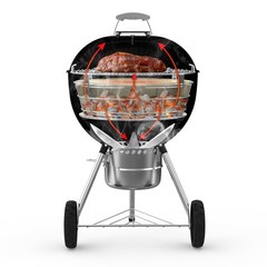 onlyfire Stainless Steel Charcoal Ash Basket Firebox Heat Deflector Weber 22″