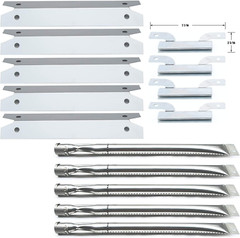 Grill Heat Plates Burners Crossover Tubes Replacement Parts Kit for Brinkmann