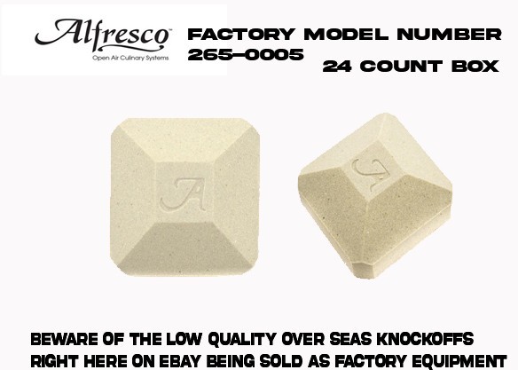 Alfresco Ceramic Briquettes 24 Pack 265-0005 brand new OEM factory replacements
