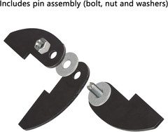2 Pack Heavy Duty BBQ Smoker Hinge for BBQ Smoker Hinge Doors – Size: 8 X 2 1/4″