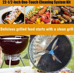 22-1/2-Inch One-Touch Cleaning System Kit for Charcoal Grills 22.5″ 22in