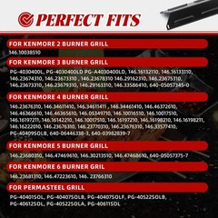 Grill Parts Kit for Kenmore Heat Plate, Burner & Tube Replacement 146 Series