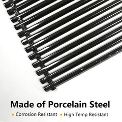 Hongso 17.4″ Porcelain Steel Grill Grates 7525 for Weber Genesis Silver Gold B/C