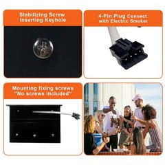 Digital Control Panel LED 990050048 Replacement For Masterbuilt ESQ30B Smoker