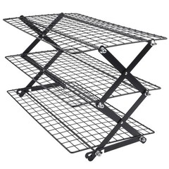 Foldable 234Tier Cooling Rack for Baking Stackable Roasting Rack Space Saver