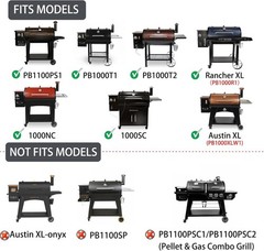Flame Broiler Kit for Pit Boss PB1600, PB1150, PB1100, PB1000 w/ Lever PB1100PS1