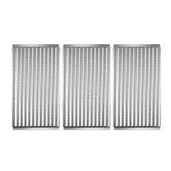 463242516 Emitter Plates Grill 24 3/16” x 17” 3 Pcs Plates, Silver