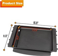 7658 Replacement Parts Grill Griddle for Weber Spirit 200 300 Grills, Cast Iron