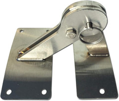 Stainless Lid Hinge Kit Compatible with Weber Smokey Mountain Grill 18.5 22.5 Qu