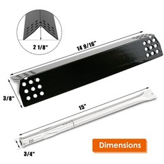 Part for Nexgrill 720-0925P Burner Tube, Heat Plates for Nexgrill 720-0896 72