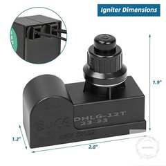 Grill Igniter Kit Replacement Parts for Charbroil Expert Grill Dyna Glo Kenmore