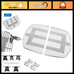 Stainless Steel Grill Cooking Grates for Weber Q300 Q320 Q3000 Q3100 Gas Grill R