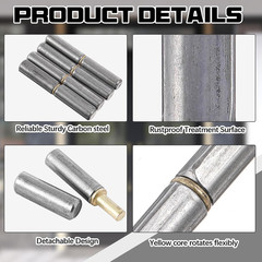 30 Pack 2.5Inch Weld on Bullet Hinges BBQ Smoker Weldable Barrel Hinges Heavy Du
