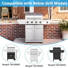 Grill Parts for Nexgrill 720-0830X Gas Burners & Flame Tamers Replacement Kit