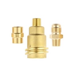 Propane Gas Adapter Kit 3 Pack for BBQ RV Heater with Brass Construction