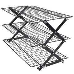 Foldable 234Tier Cooling Rack for Baking Stackable Roasting Rack Space Saver