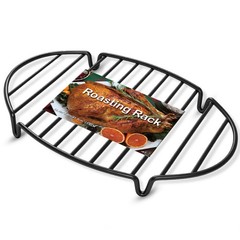 Roasting Rack for Pan, Heavy Duty Oven Oval 12.4in*8.5in, Black